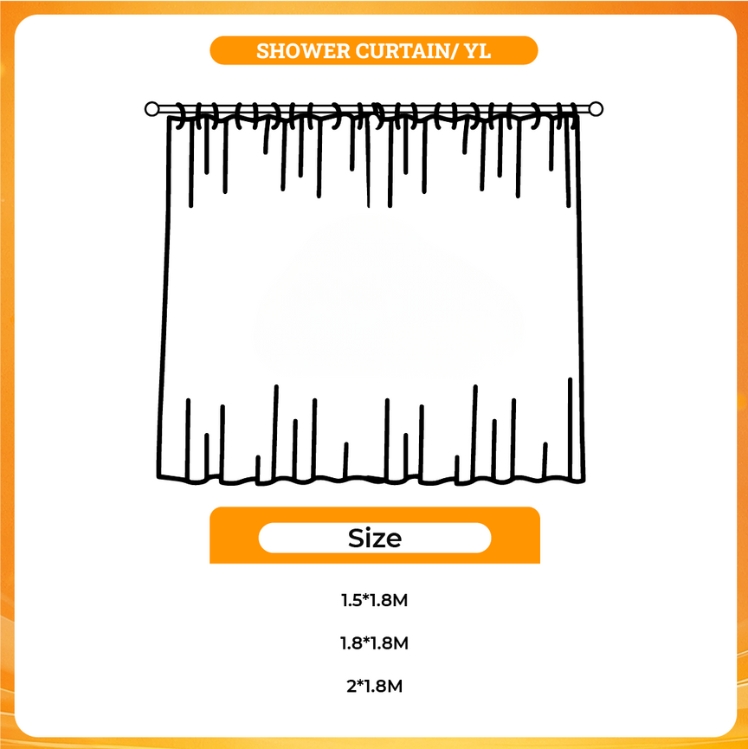 3D shower curtain - Limbus Company Merch