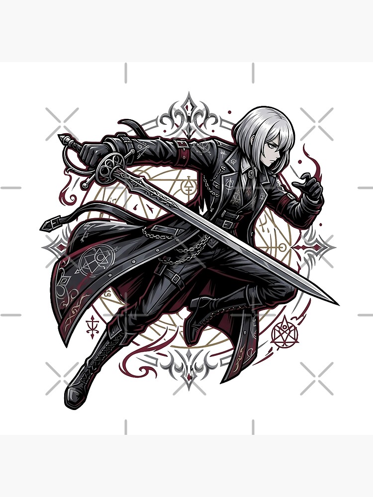 Limbus Company Faust Battle Anime Gaming Graphic Tee Throw Pillow - Image 2