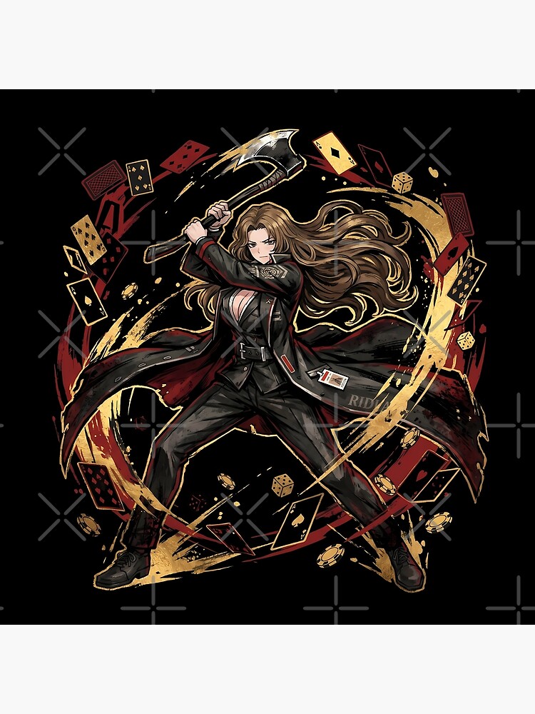 Limbus Company Rodion Gamble Anime Gaming Graphic Tee Throw Pillow - Image 2