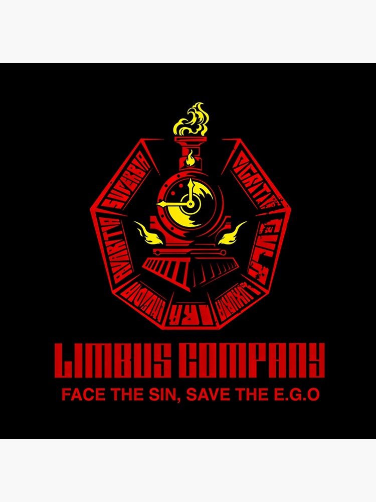 Limbus Company Logo Sin Train Emblem Throw Pillow - Image 2