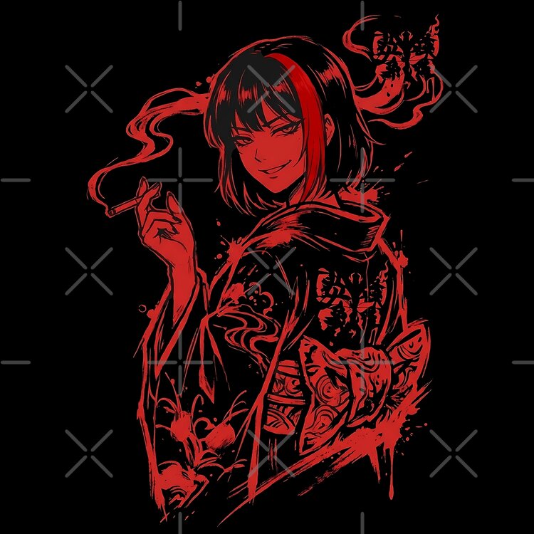 Limbus Company Ryoshu Ink Wash Anime Gaming Graphic Tee Tote Bag - Image 2