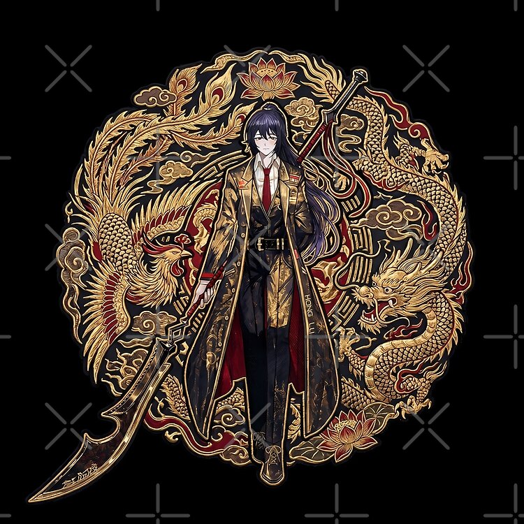 Limbus Company Hong Lu Dragon Emblem Anime Gaming Tee Tote Bag - Image 2
