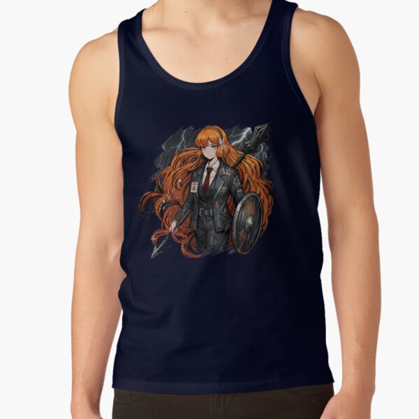 Limbus Company Ishmael Shield Anime Gaming Graphic Tee Tank Top - Image 5