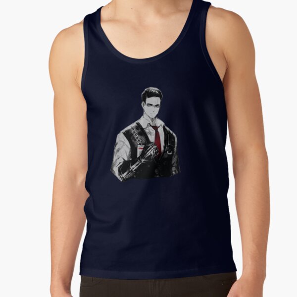Limbus Company Meursault Portrait Anime Gaming Graphic Tee Tank Top - Image 5