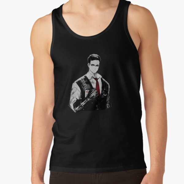 Limbus Company Meursault Portrait Anime Gaming Graphic Tee Tank Top - Image 3