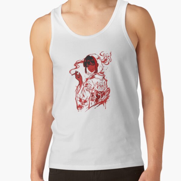 Limbus Company Ryoshu Ink Wash Anime Gaming Graphic Tee Tank Top - Image 2