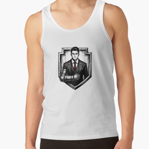 Limbus Company Meursault Crest Emblem Anime Gaming Tee Tank Top - Image 2