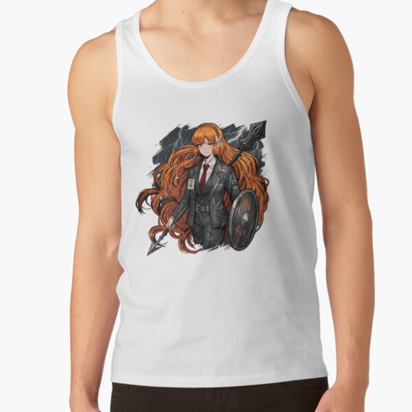 Limbus Company Ishmael Shield Anime Gaming Graphic Tee Tank Top - Image 2