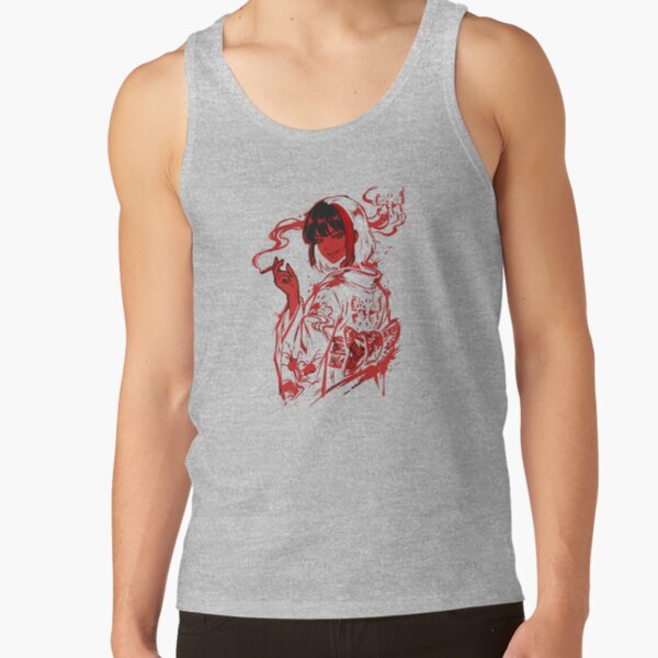 Limbus Company Ryoshu Ink Wash Anime Gaming Graphic Tee Tank Top - Image 3