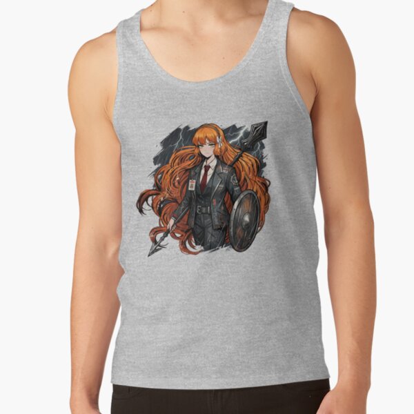 Limbus Company Ishmael Shield Anime Gaming Graphic Tee Tank Top - Image 3