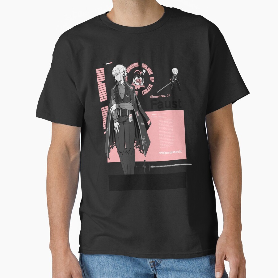Limbus Company Faust Minimalist Print T-shirt