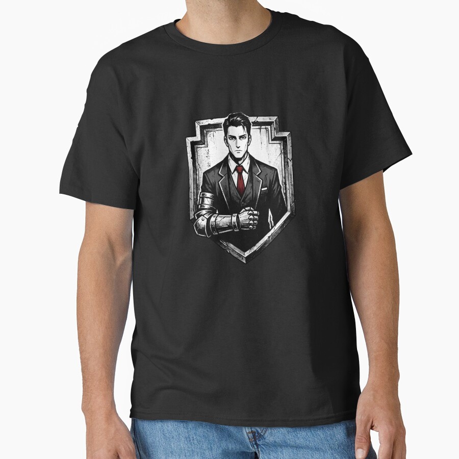 Limbus Company Meursault Crest Emblem Anime Gaming Tee T-shirt - Image 3