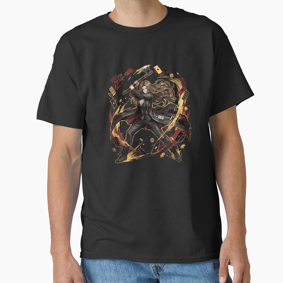 Limbus Company Rodion Gamble Anime Gaming Graphic Tee T-shirt - Image 2