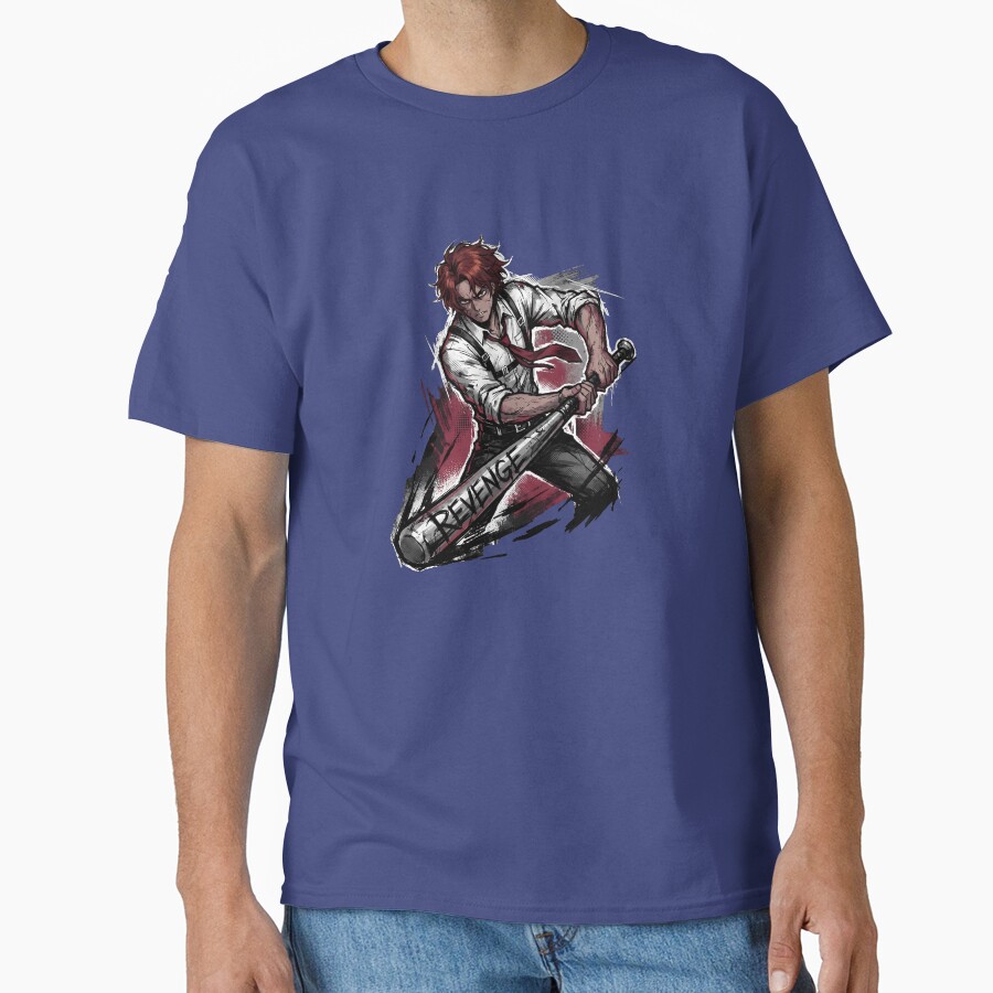 Limbus Company Heathcliff Revenge Swing Anime Gaming Tee T-shirt - Image 4