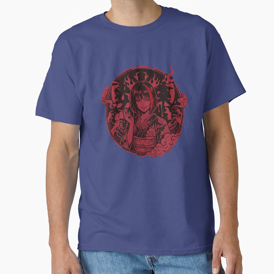 Limbus Company Ryoshu Red Emblem Anime Gaming Tee T-shirt - Image 4