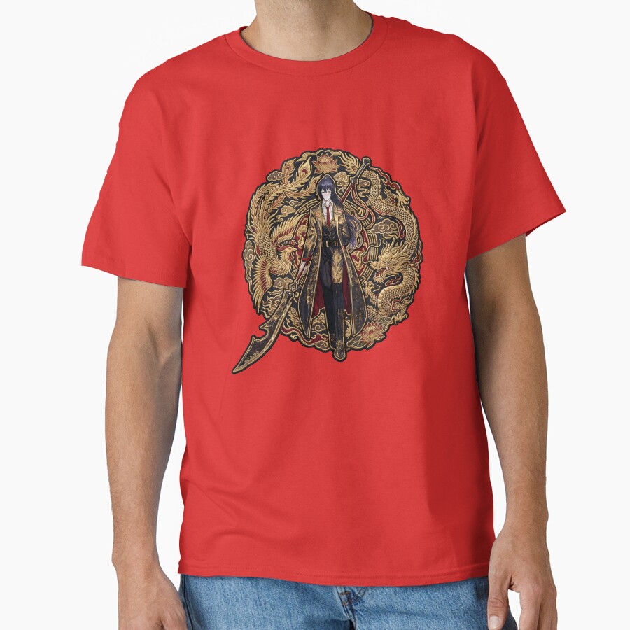 Limbus Company Hong Lu Dragon Emblem Anime Gaming Tee T-shirt - Image 5