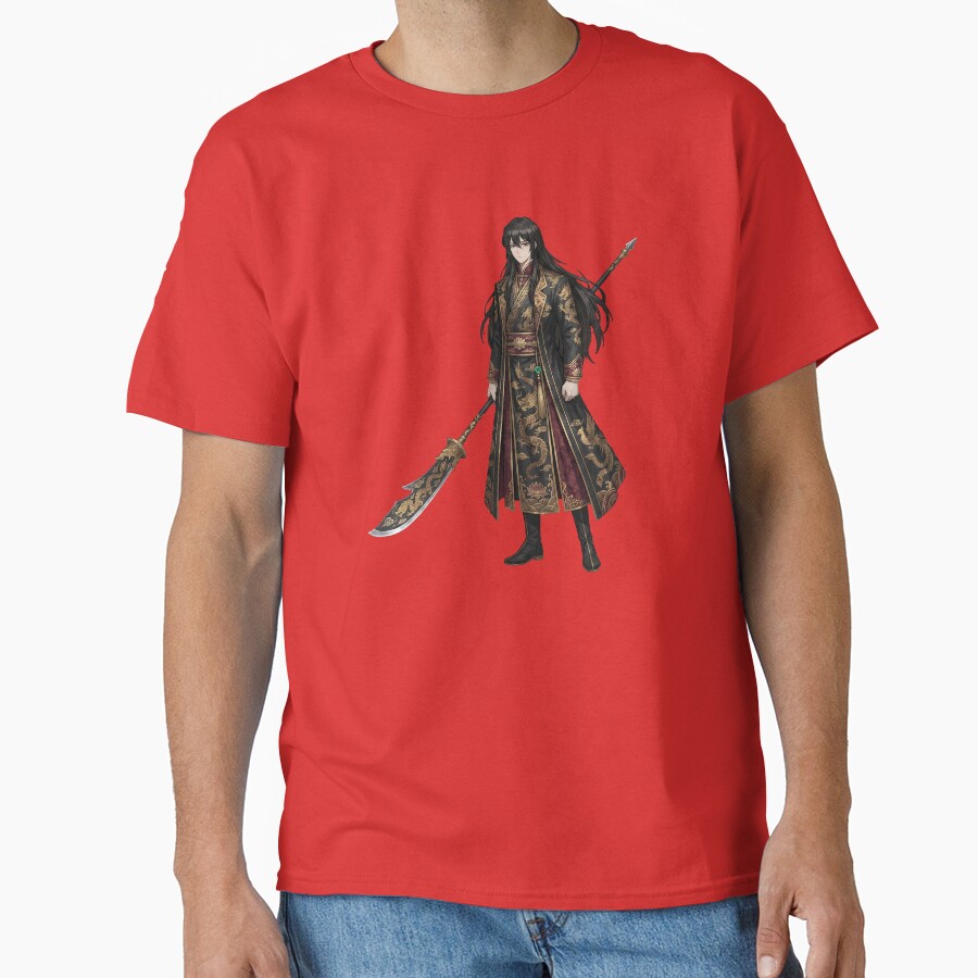Limbus Company Hong Lu Glaive Battle Anime Gaming Tee T-shirt - Image 5