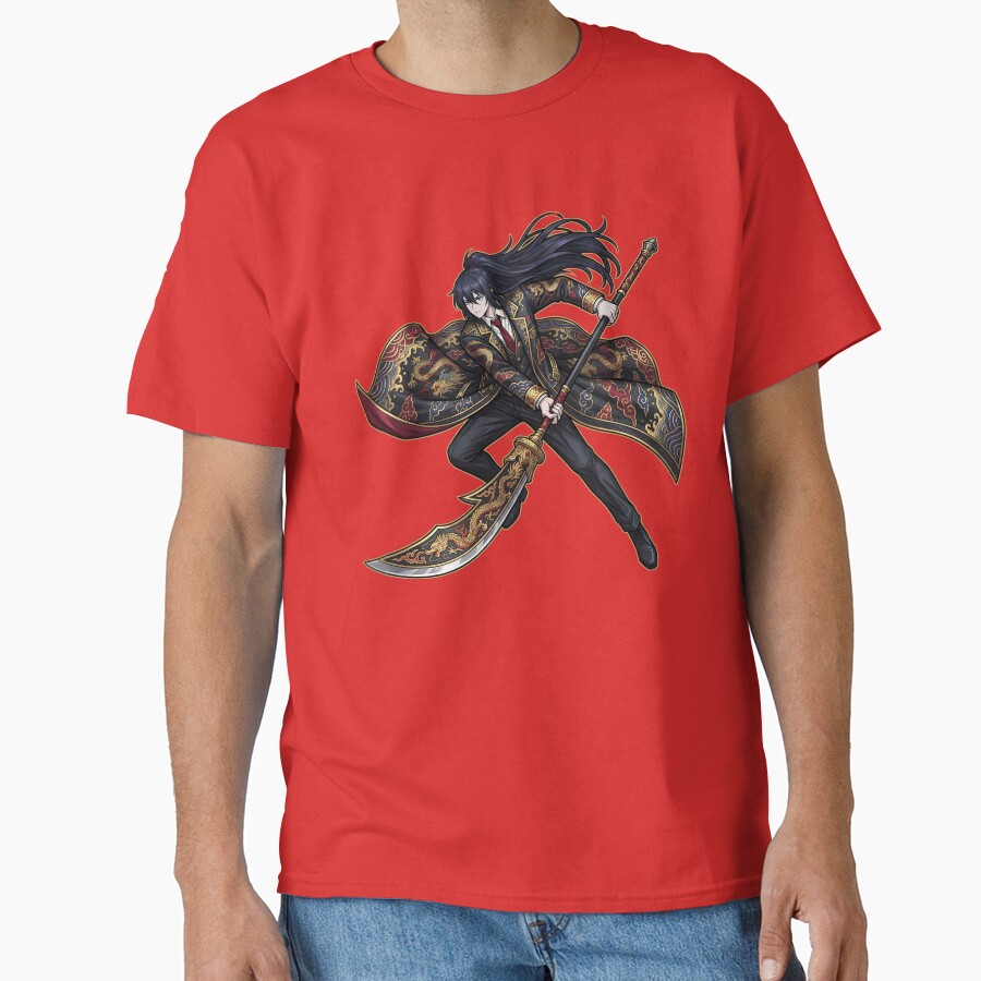 Limbus Company Hong Lu Portrait Anime Gaming Graphic Tee T-shirt - Image 5