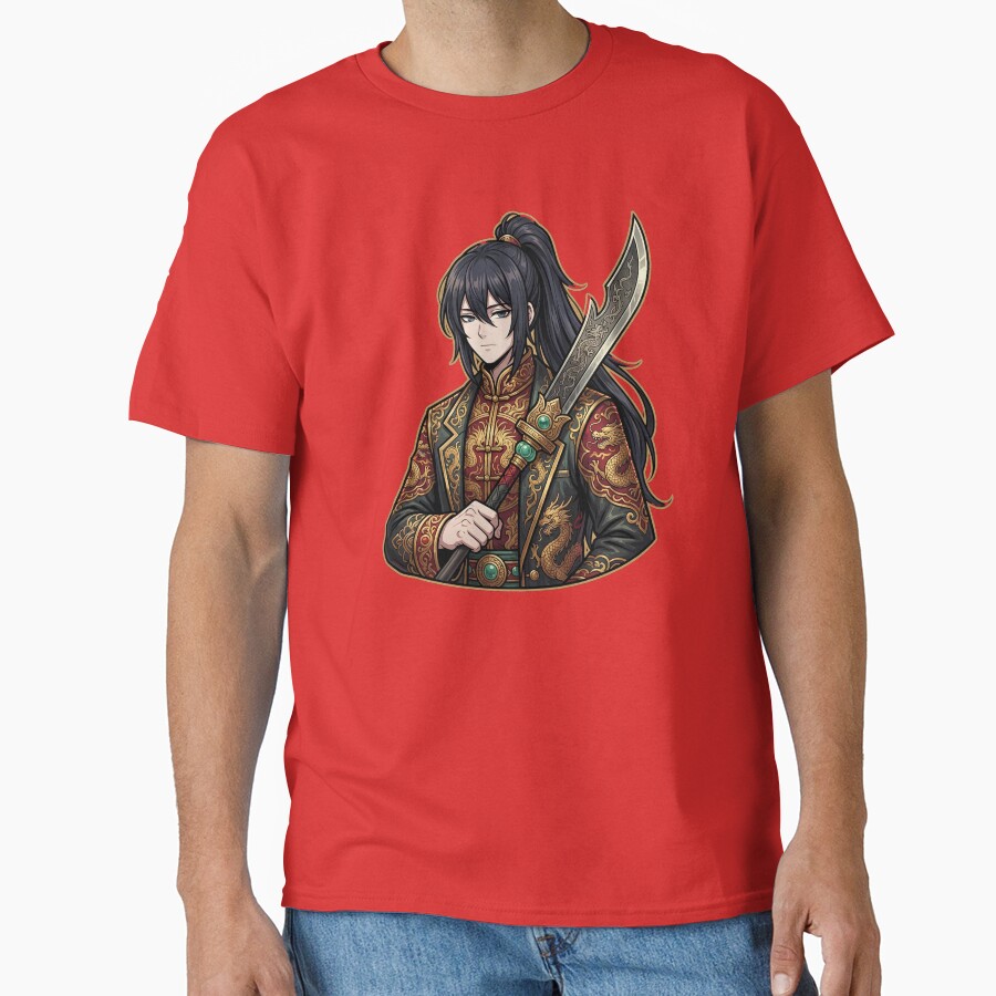 Limbus Company Hong Lu Standing Anime Gaming Graphic Tee T-shirt - Image 5