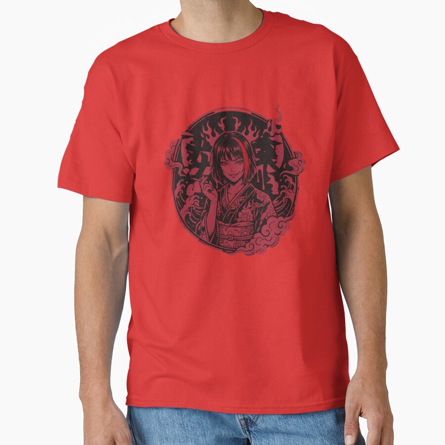 Limbus Company Ryoshu Red Emblem Anime Gaming Tee T-shirt - Image 5