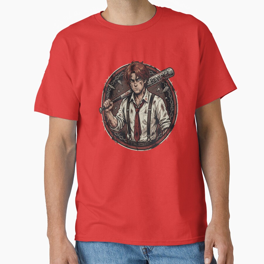 Limbus Company Heathcliff Revenge Emblem Anime Gaming Tee T-shirt - Image 5
