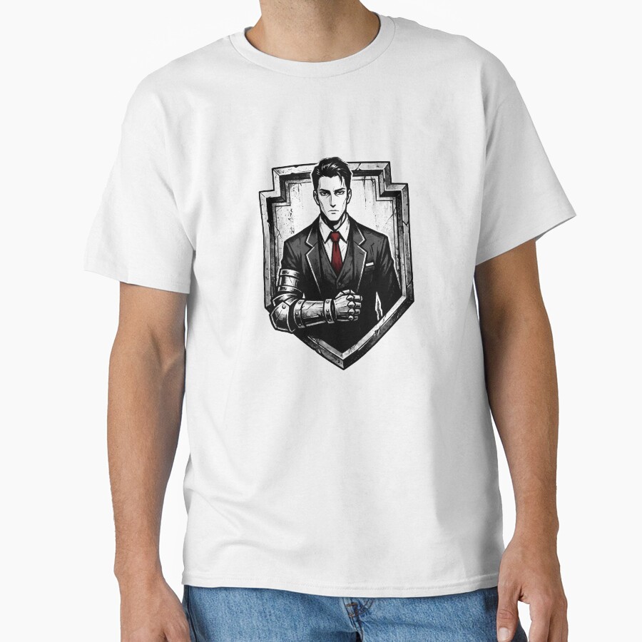 Limbus Company Meursault Crest Emblem Anime Gaming Tee T-shirt - Image 2