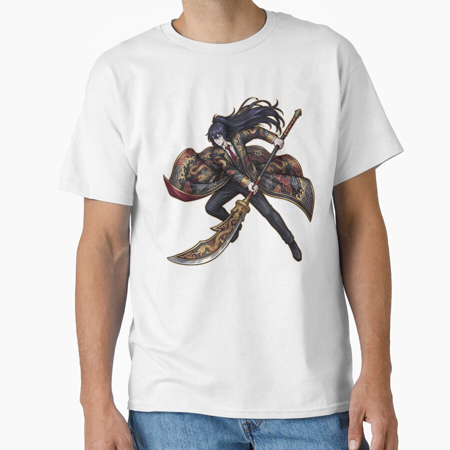Limbus Company Hong Lu Portrait Anime Gaming Graphic Tee T-shirt - Image 2