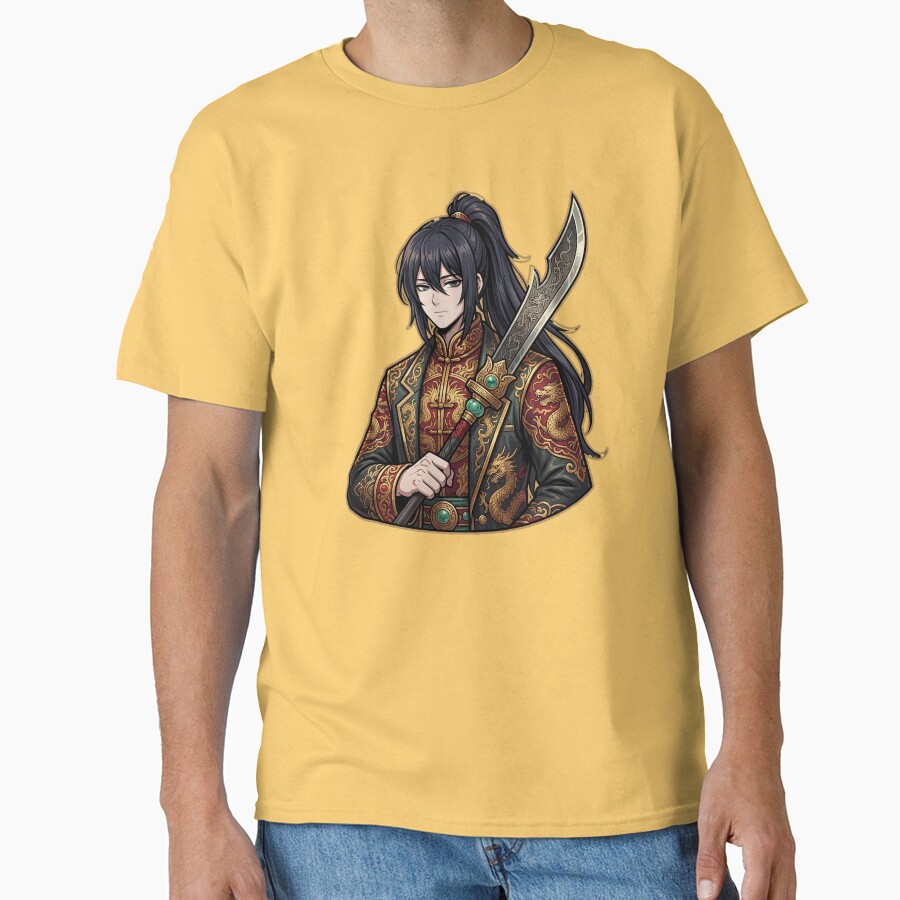 Limbus Company Hong Lu Standing Anime Gaming Graphic Tee T-shirt - Image 6