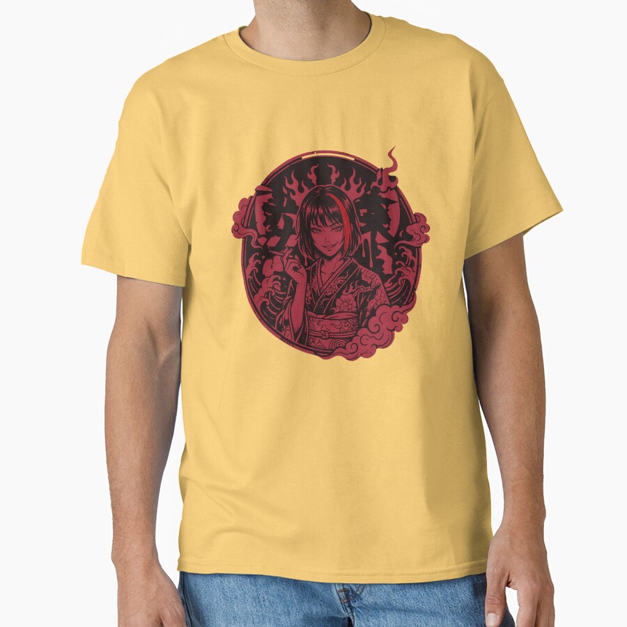 Limbus Company Ryoshu Red Emblem Anime Gaming Tee T-shirt - Image 6
