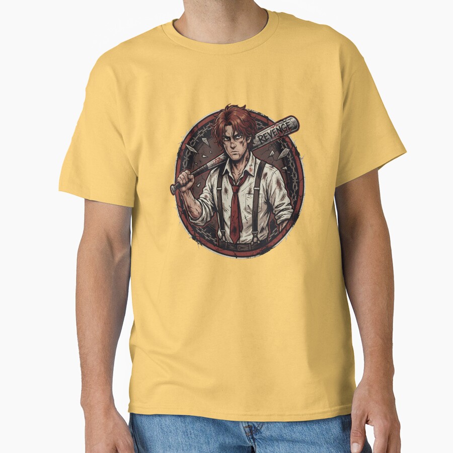 Limbus Company Heathcliff Revenge Emblem Anime Gaming Tee T-shirt - Image 6