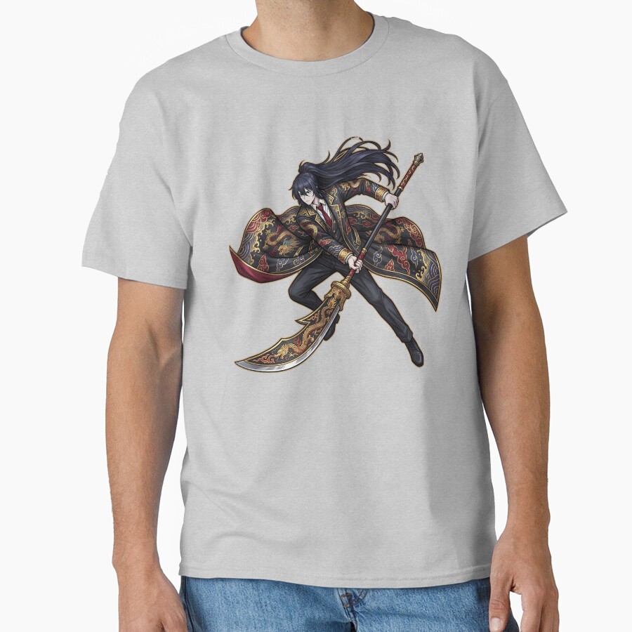 Limbus Company Hong Lu Portrait Anime Gaming Graphic Tee T-shirt - Image 3