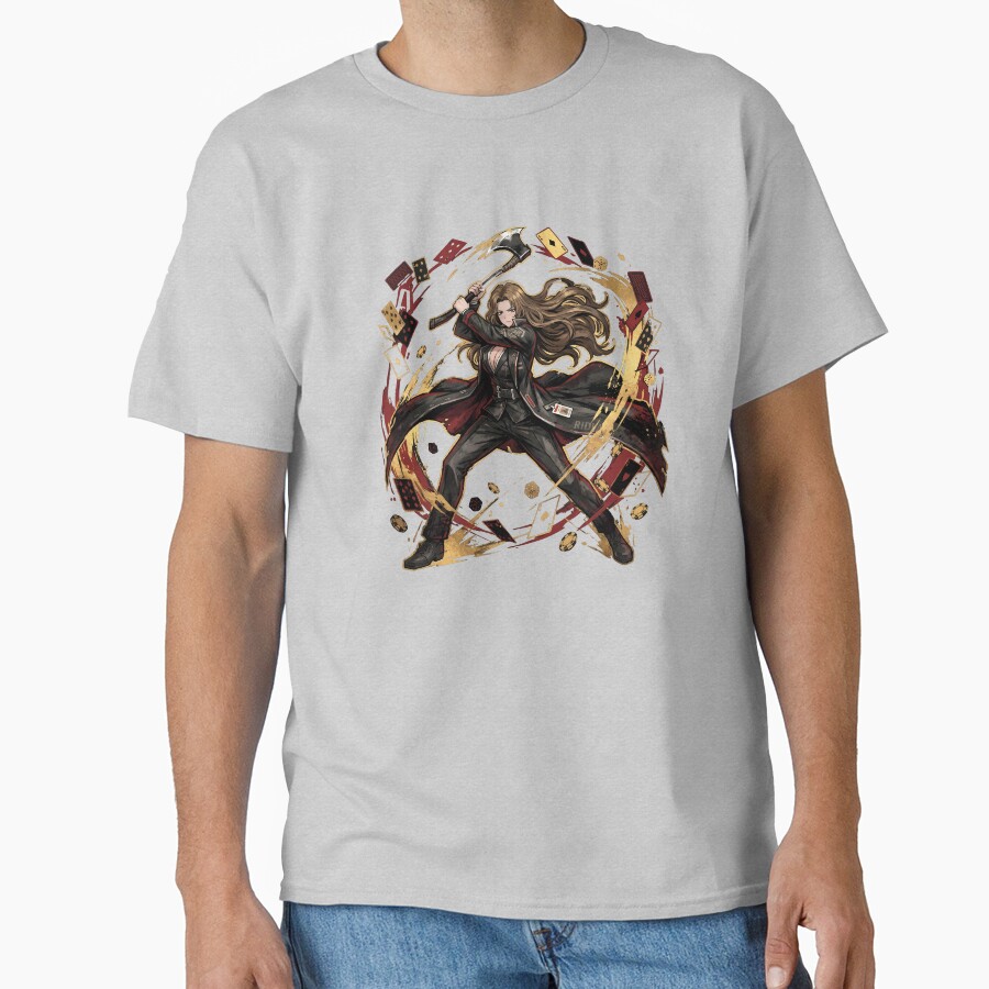 Limbus Company Rodion Gamble Anime Gaming Graphic Tee T-shirt - Image 3