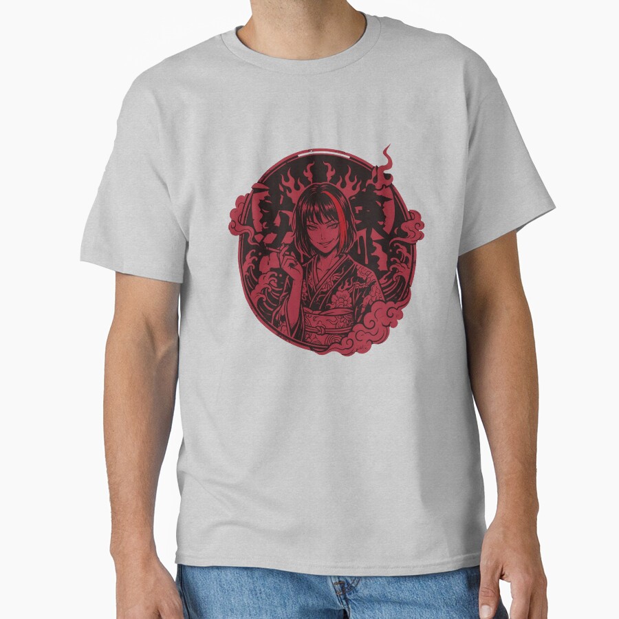 Limbus Company Ryoshu Red Emblem Anime Gaming Tee T-shirt - Image 3
