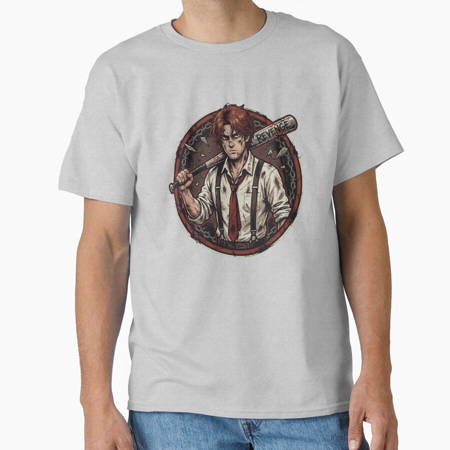Limbus Company Heathcliff Revenge Emblem Anime Gaming Tee T-shirt - Image 3