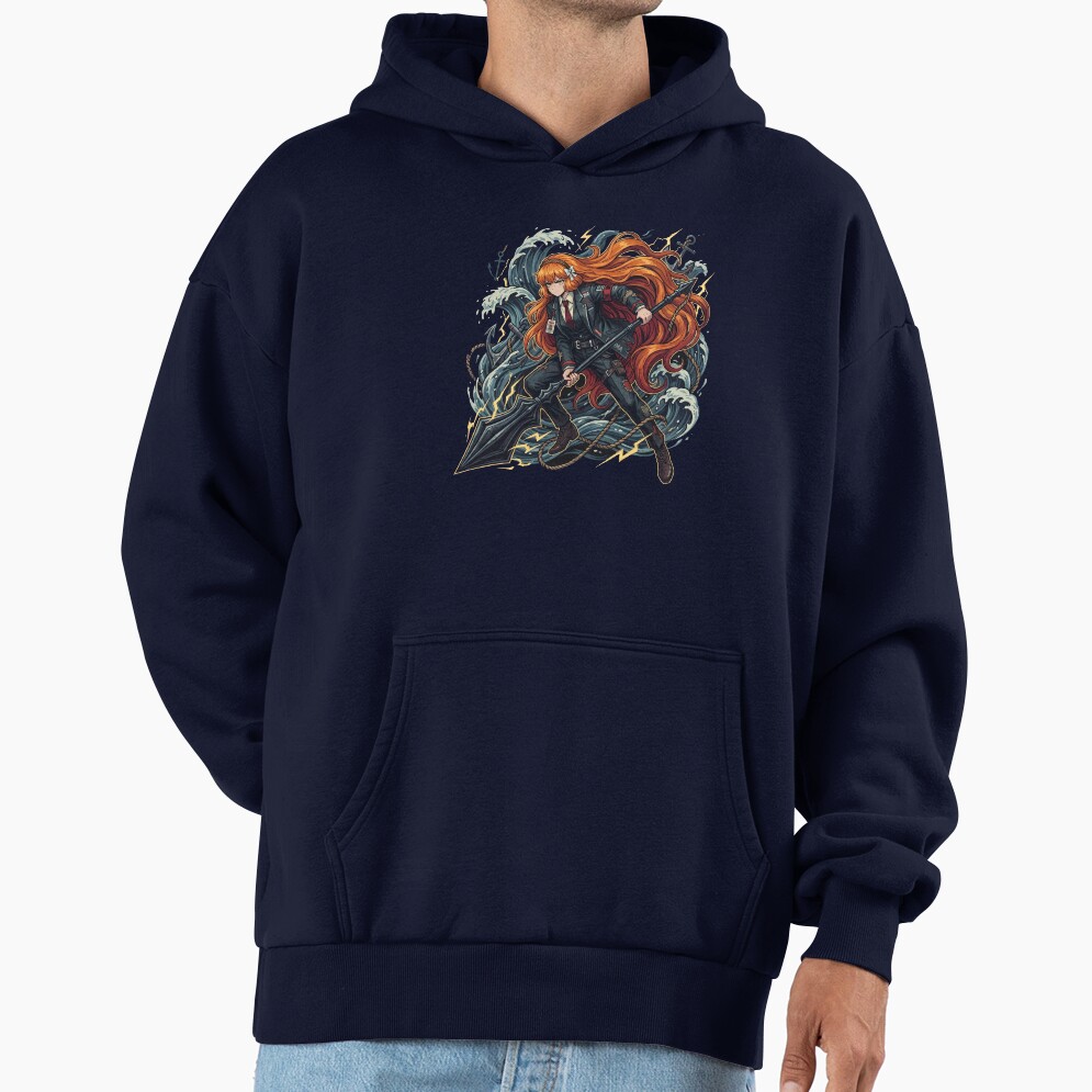 Limbus Company Ishmael Harpoon Waves Anime Gaming Tee Hoodie - Image 5