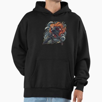 Limbus Company Ishmael Harpoon Waves Anime Gaming Tee Hoodie