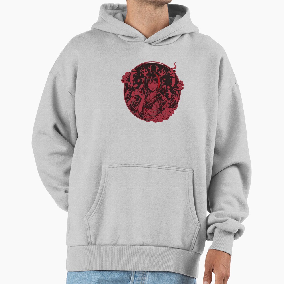 Limbus Company Ryoshu Red Emblem Anime Gaming Tee Hoodie - Image 4