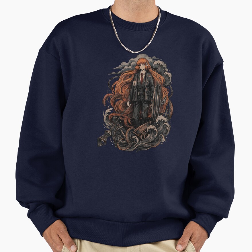 Limbus Company Rodion Cards Anime Gaming Graphic Tee Sweatshirt - Image 5