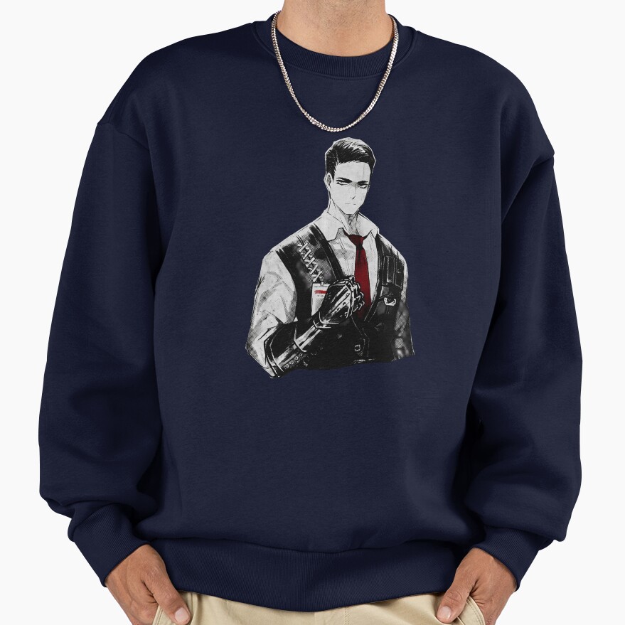 Limbus Company Meursault Portrait Anime Gaming Graphic Tee Sweatshirt - Image 5