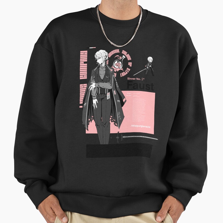 Limbus Company Faust Minimalist Print Sweatshirt