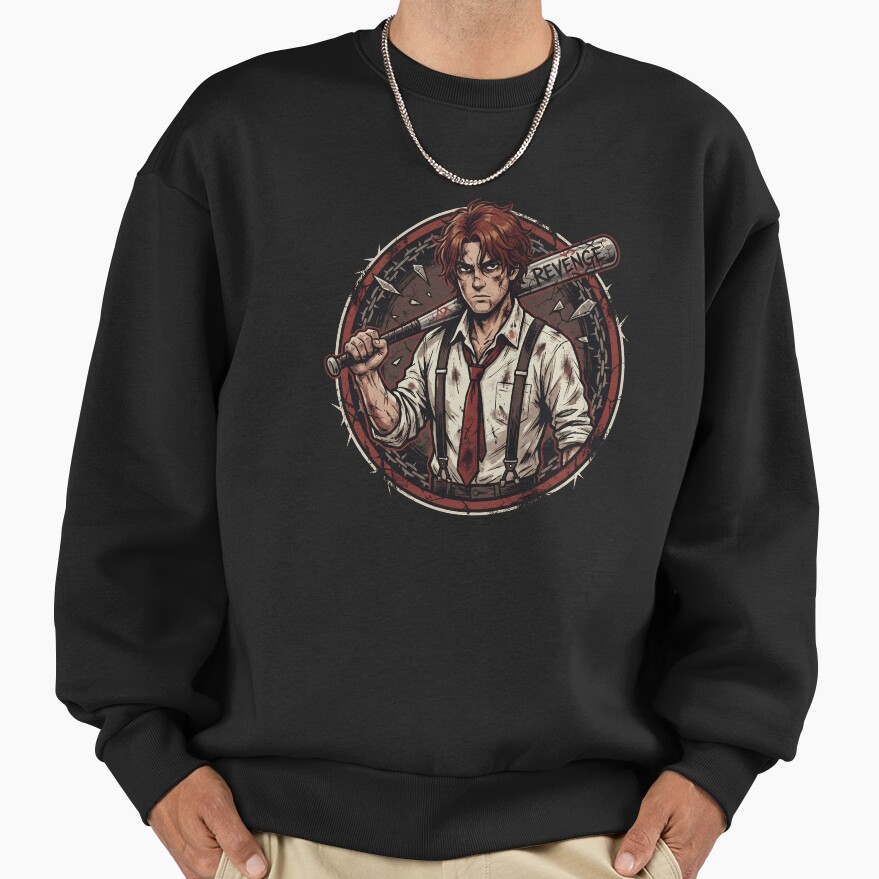 Limbus Company Heathcliff Revenge Emblem Anime Gaming Tee Sweatshirt