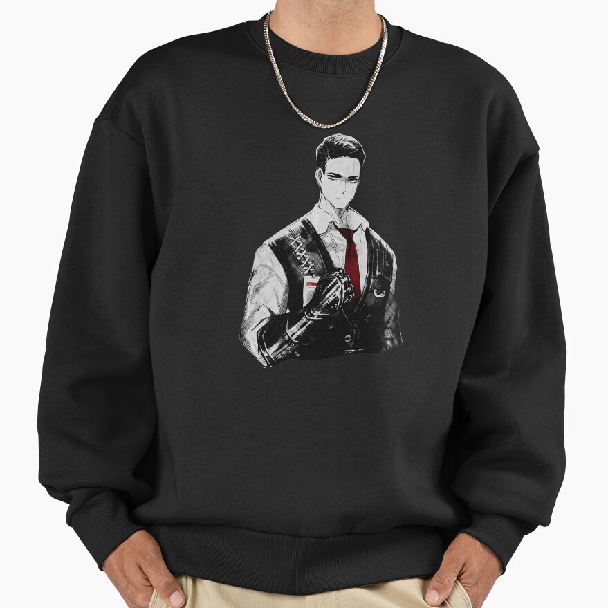 Limbus Company Meursault Portrait Anime Gaming Graphic Tee Sweatshirt - Image 2