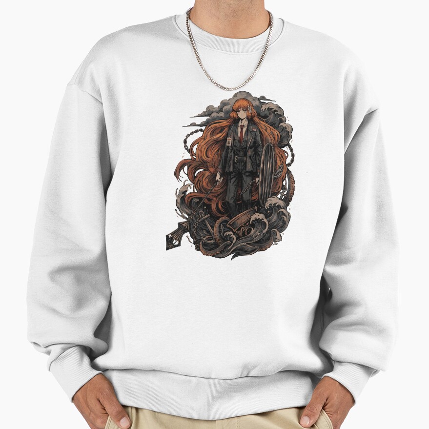 Limbus Company Rodion Cards Anime Gaming Graphic Tee Sweatshirt - Image 2