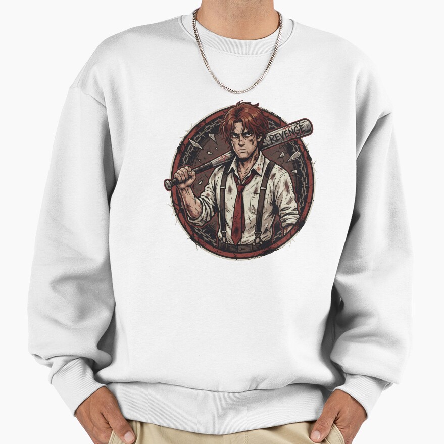 Limbus Company Heathcliff Revenge Emblem Anime Gaming Tee Sweatshirt - Image 2
