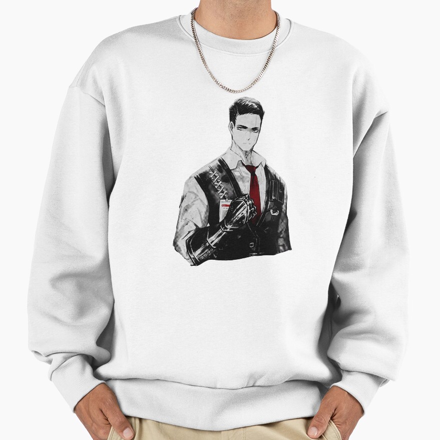 Limbus Company Meursault Portrait Anime Gaming Graphic Tee Sweatshirt