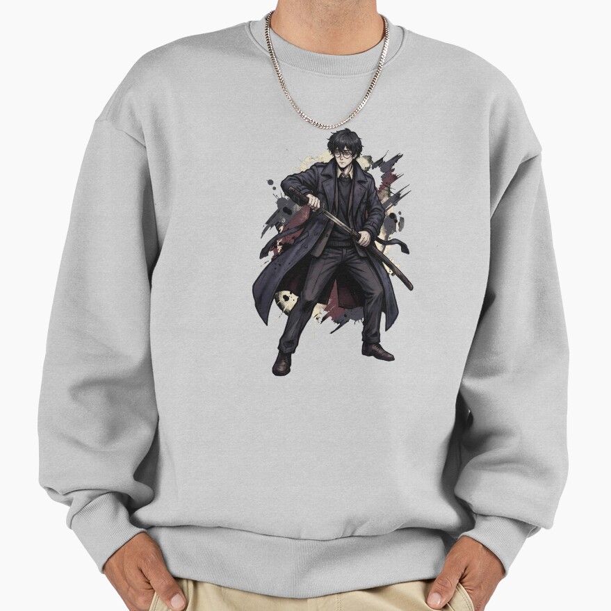 Limbus Company Yi Sang Battle Stance Anime Gaming Graphic Tee Sweatshirt