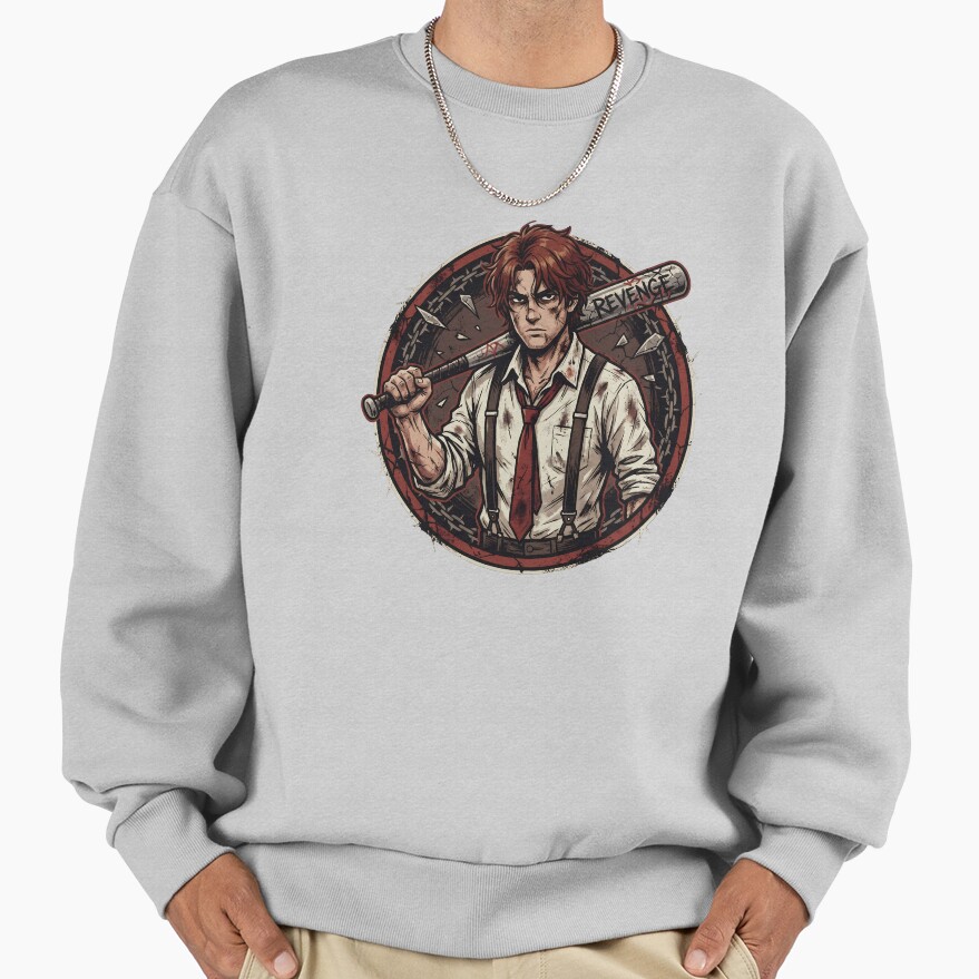 Limbus Company Heathcliff Revenge Emblem Anime Gaming Tee Sweatshirt - Image 4