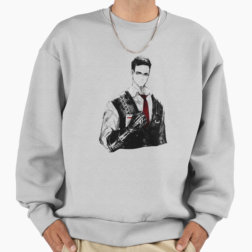 Limbus Company Meursault Portrait Anime Gaming Graphic Tee Sweatshirt - Image 4