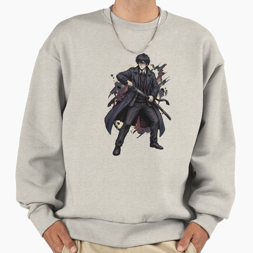 Limbus Company Yi Sang Battle Stance Anime Gaming Graphic Tee Sweatshirt - Image 4