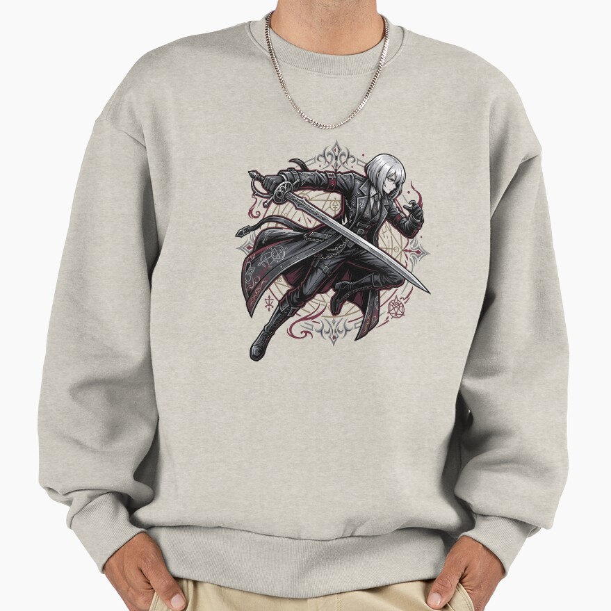 Limbus Company Faust Battle Anime Gaming Graphic Tee Sweatshirt - Image 3